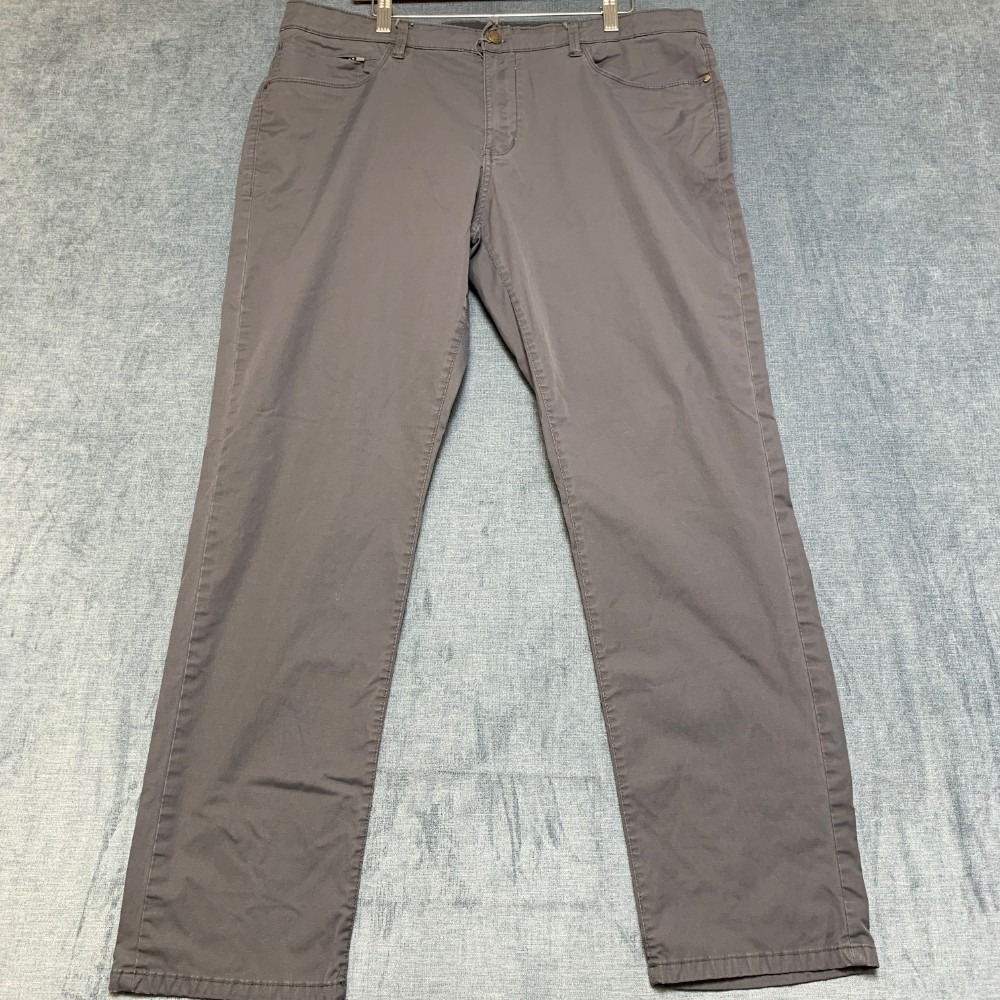 English Laundry Chino Pants Mens 40x32 Gray Cotton Straight Leg Everyday Wear